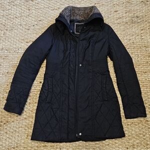 Women's Apana Black Quilted Cozy Coat